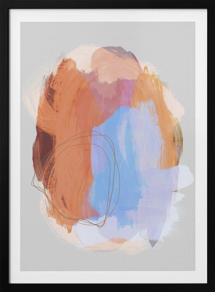 Abstract Brush Strokes 38Z | Poster