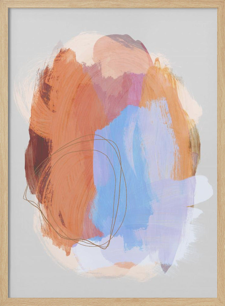 Abstract Brush Strokes 38Z | Poster