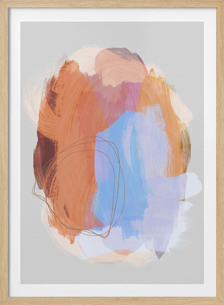 Abstract Brush Strokes 38Z | Poster