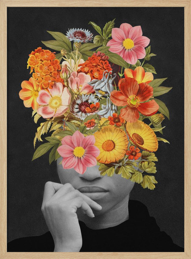 Colourful Vintage Bouquet | Poster