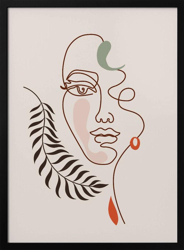 Bladrijke elegantie | Poster