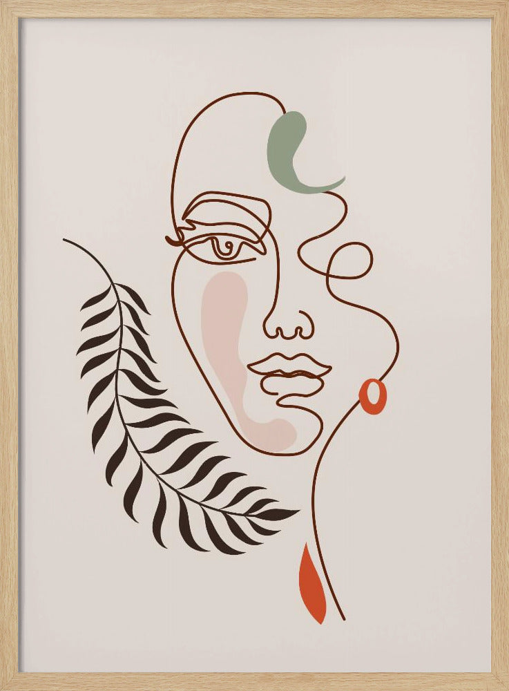 Bladrijke elegantie | Poster