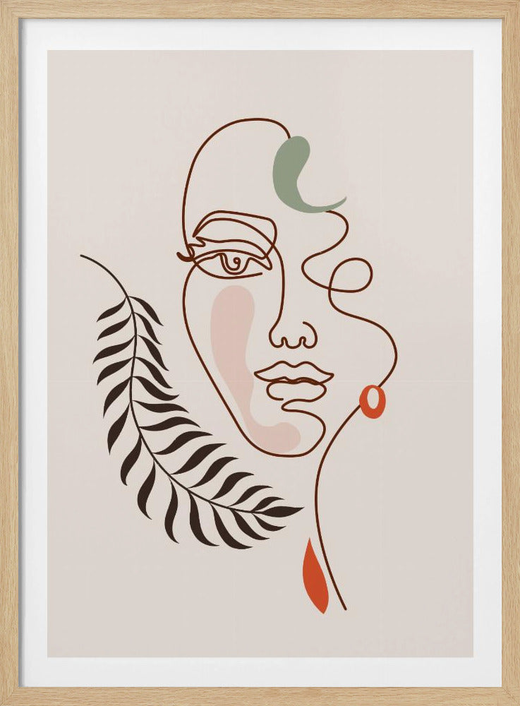 Bladrijke elegantie | Poster