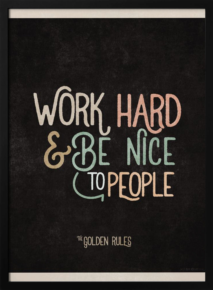 Golden Life Motto | Poster