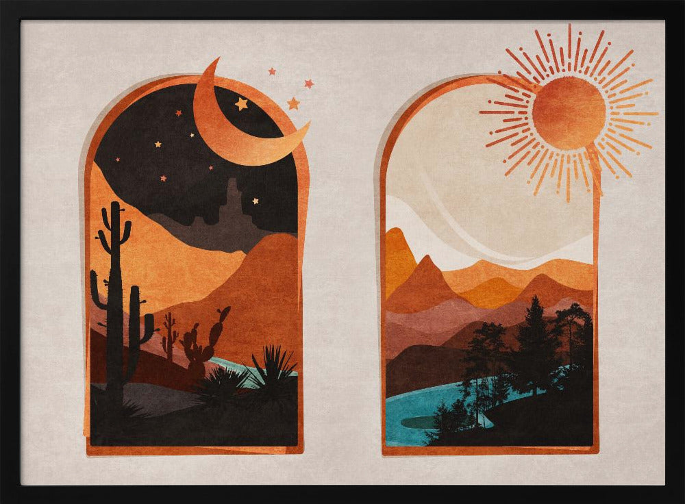 Desert's Dawn & Dusk | Poster