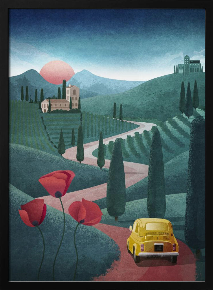 Zonsondergangreis | Poster