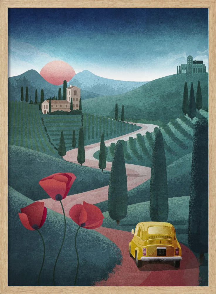 Zonsondergangreis | Poster