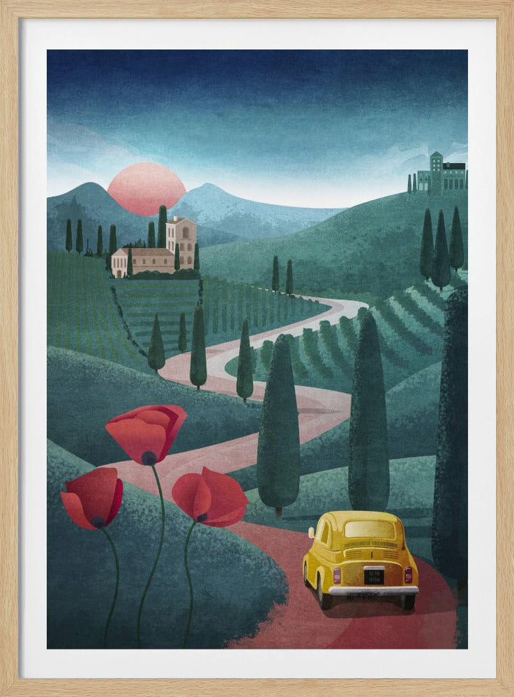 Zonsondergangreis | Poster