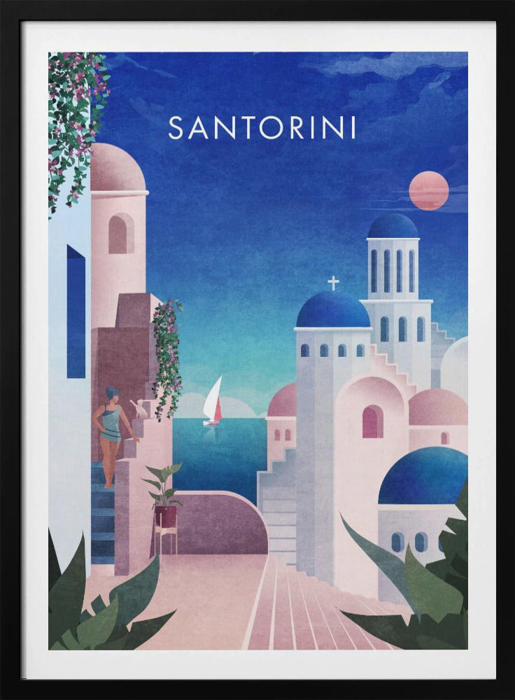Dreamy Santorini | Poster