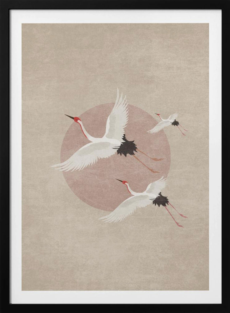Cranes in Flight | Poster