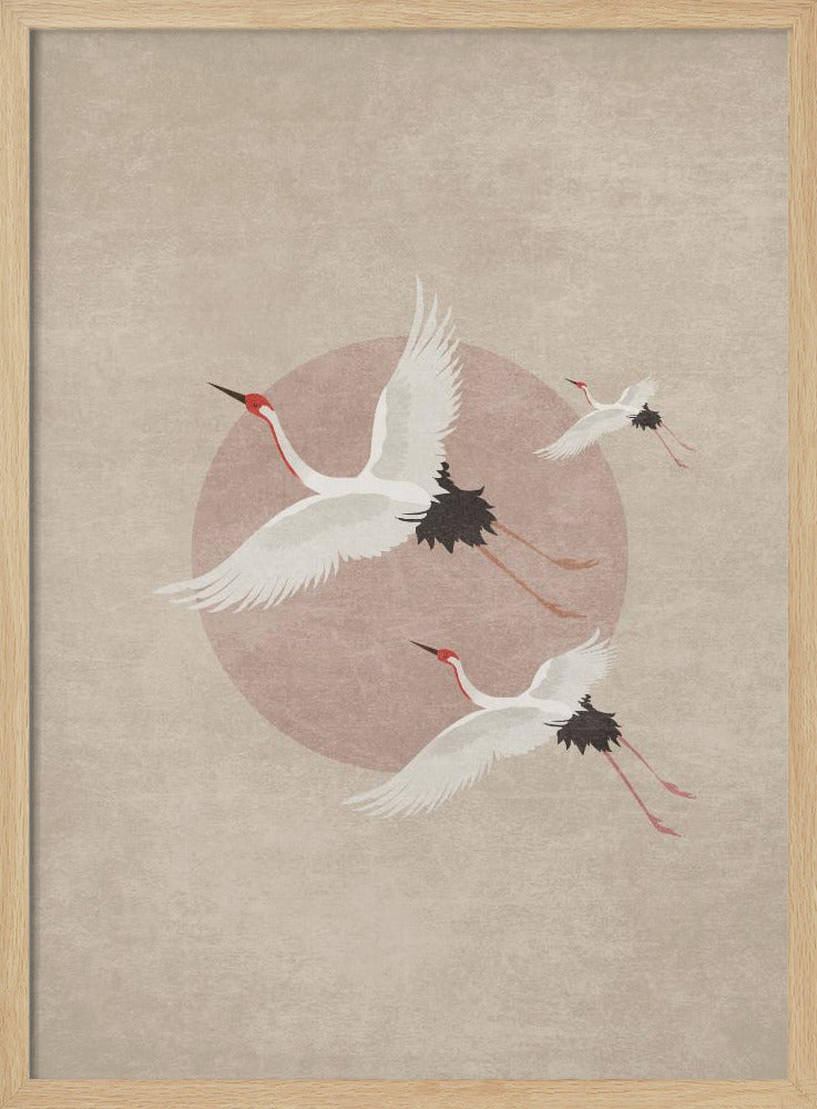 Cranes in Flight | Poster