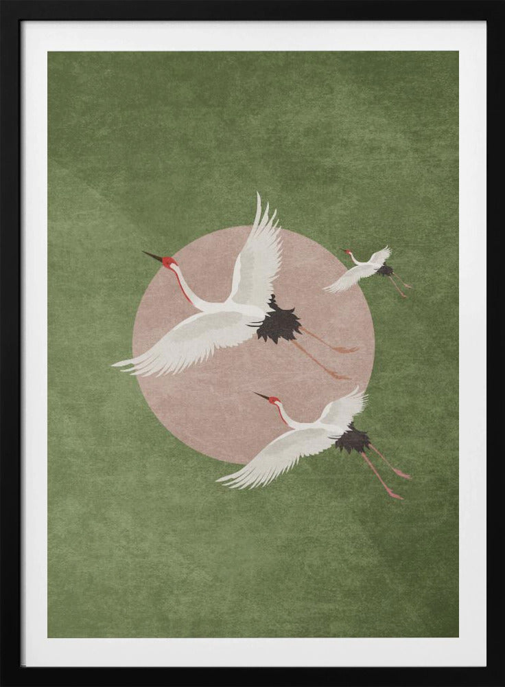Kranen in vlucht | Poster