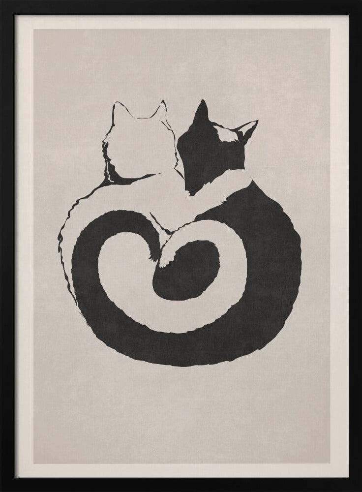Katachtige Yin Yang | Poster