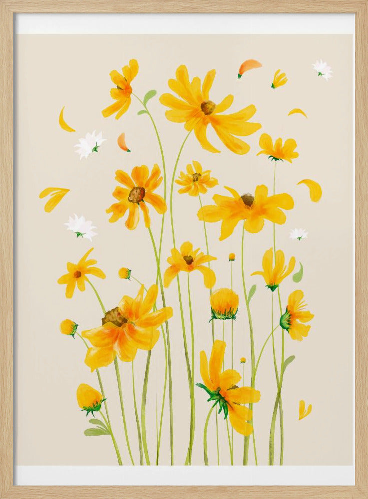 Gouden Bloesems | Poster