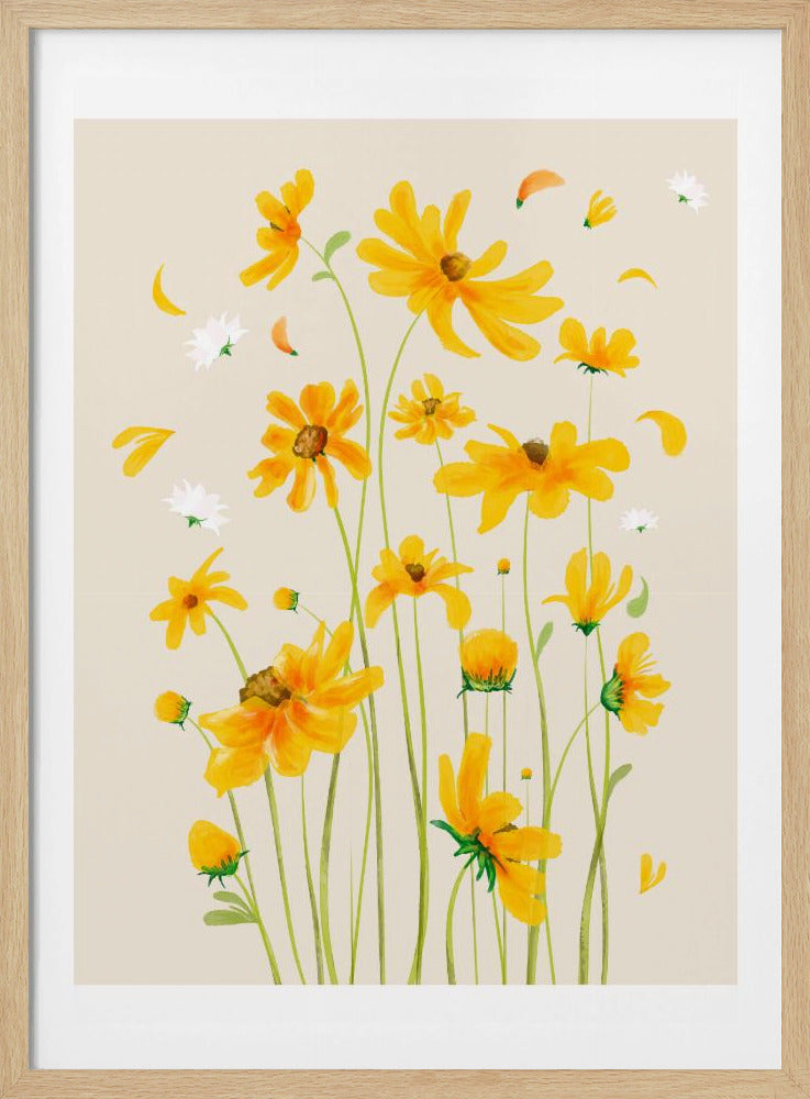 Gouden Bloesems | Poster