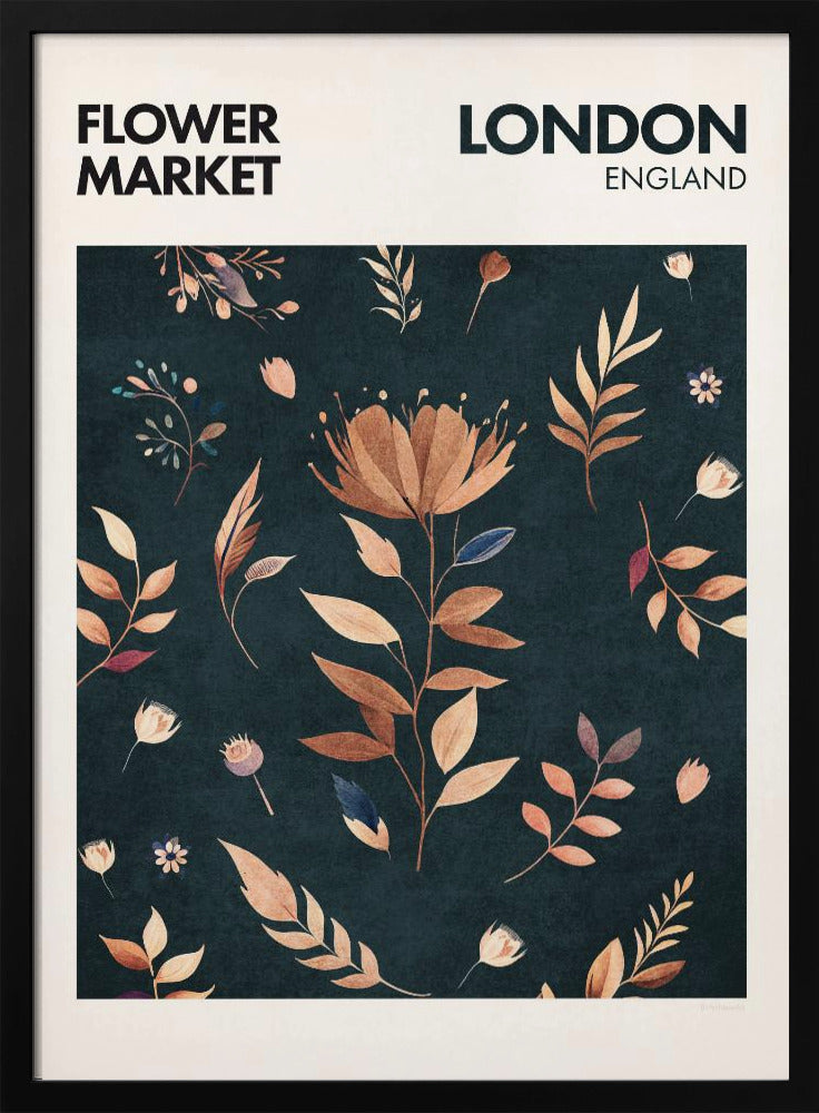 Bloemblaadjes in Londen | Poster