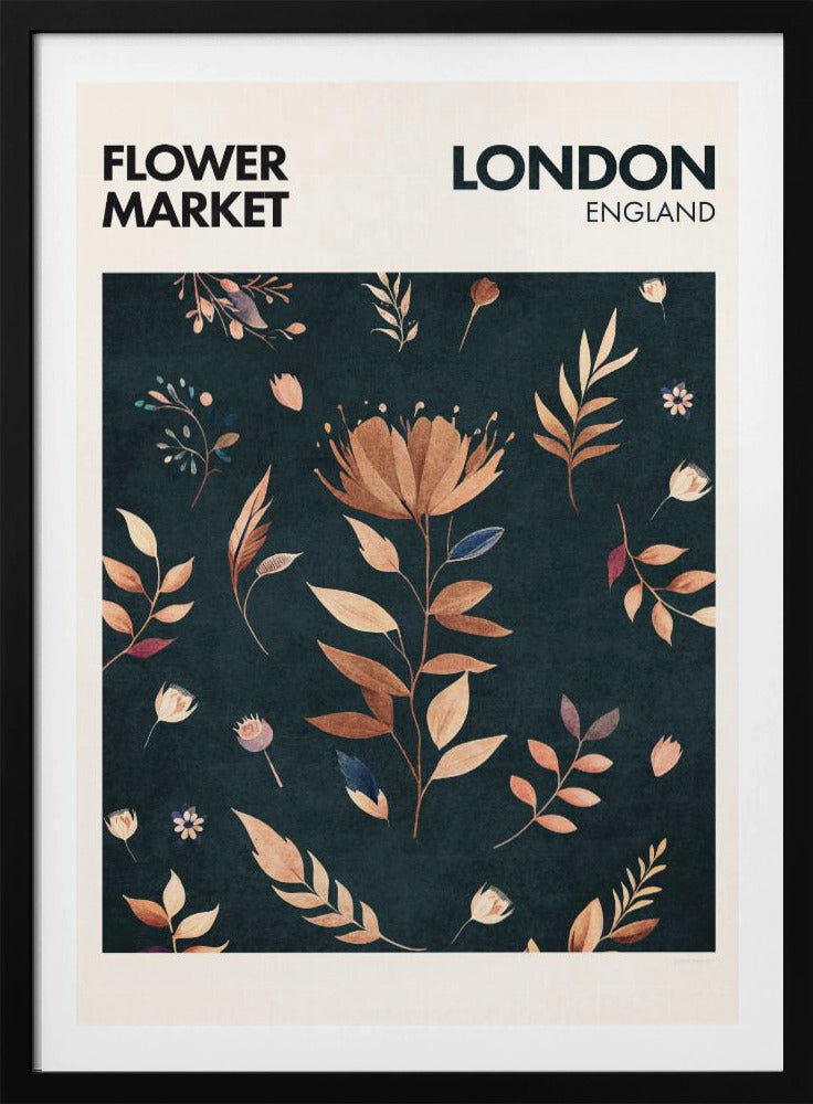 Bloemblaadjes in Londen | Poster