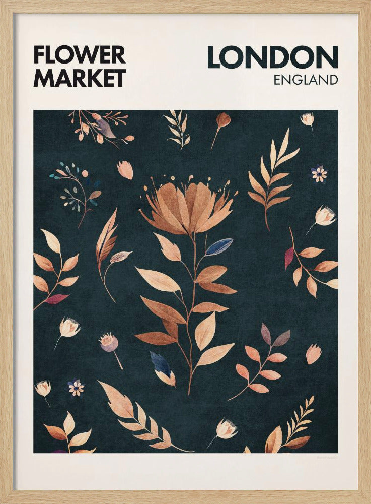 Bloemblaadjes in Londen | Poster