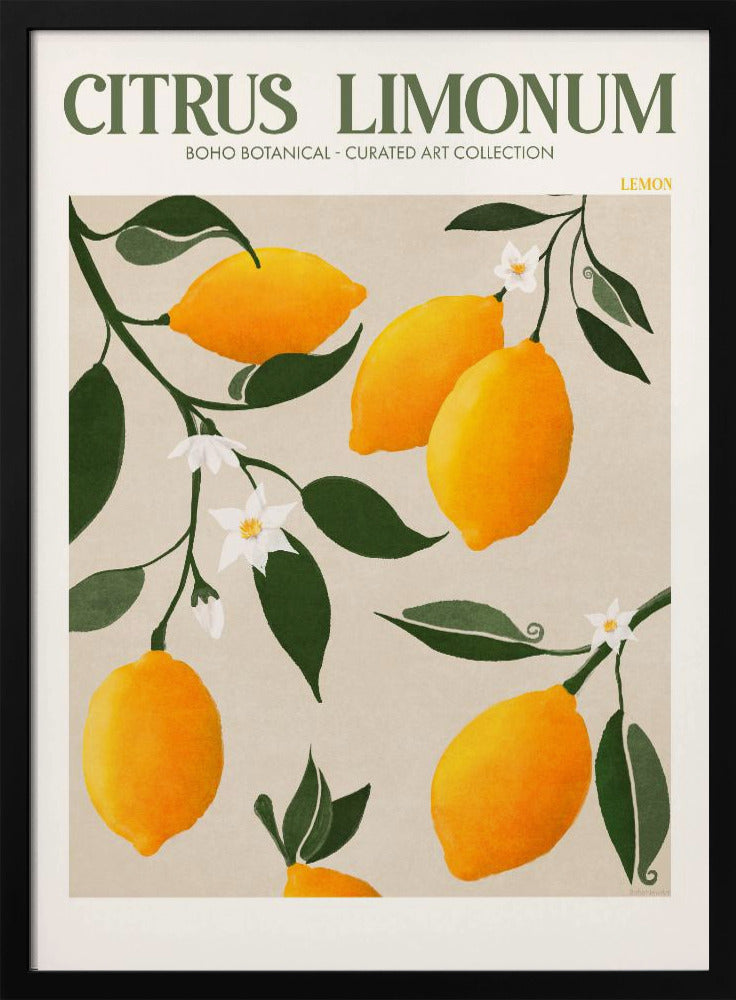 Gouden Citrus Delight | Poster