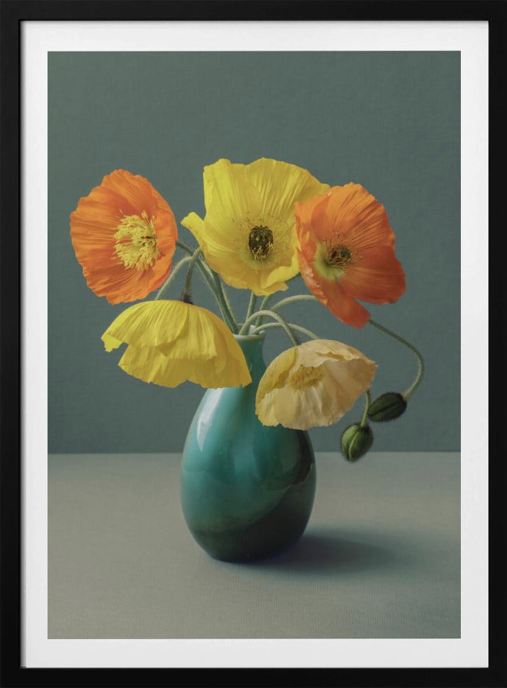 Stilleven met IJslandse klaprozen | Poster