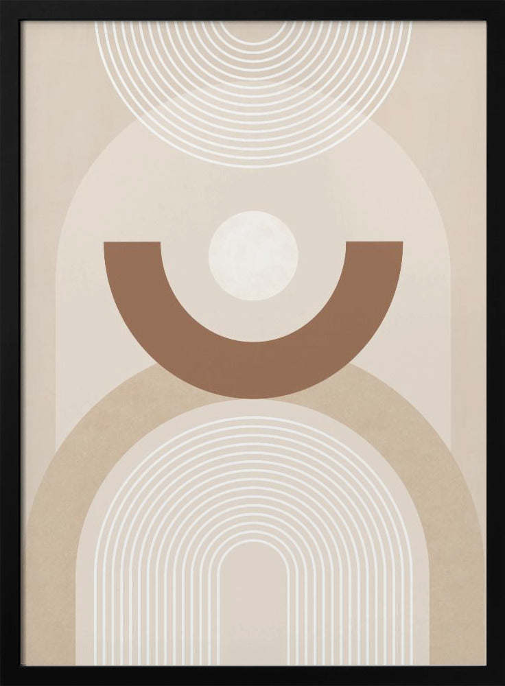 Beige Mid-Century Poster | Poster