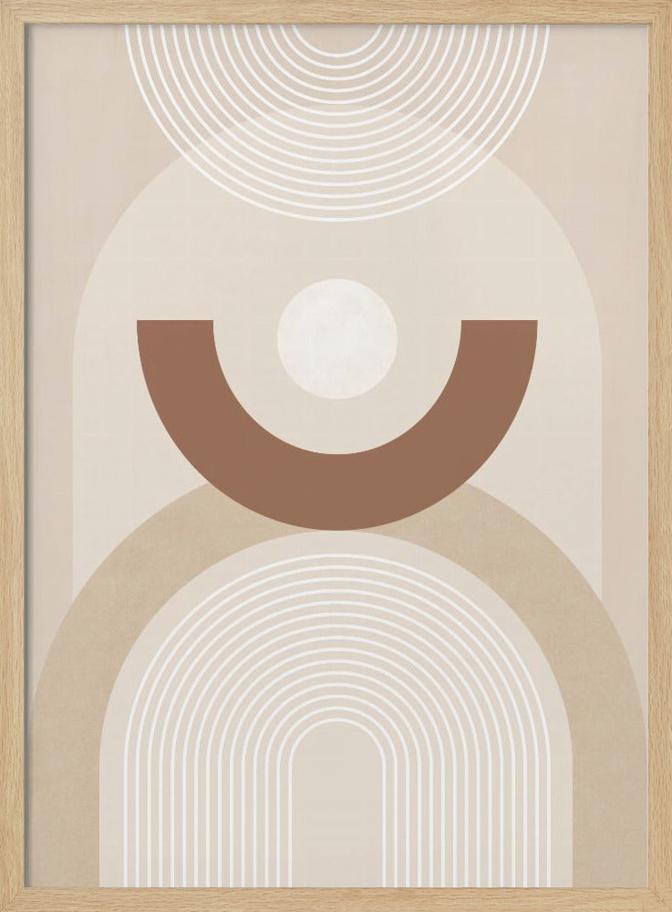 Beige Mid-Century Poster | Poster