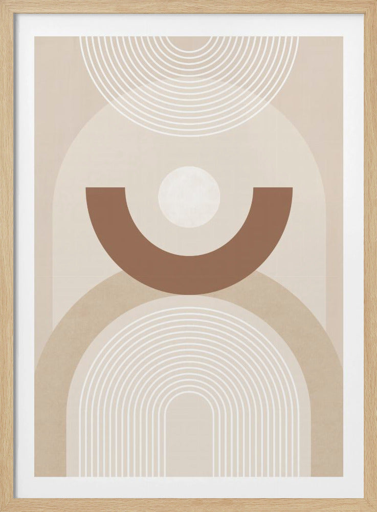 Beige Mid-Century Poster | Poster