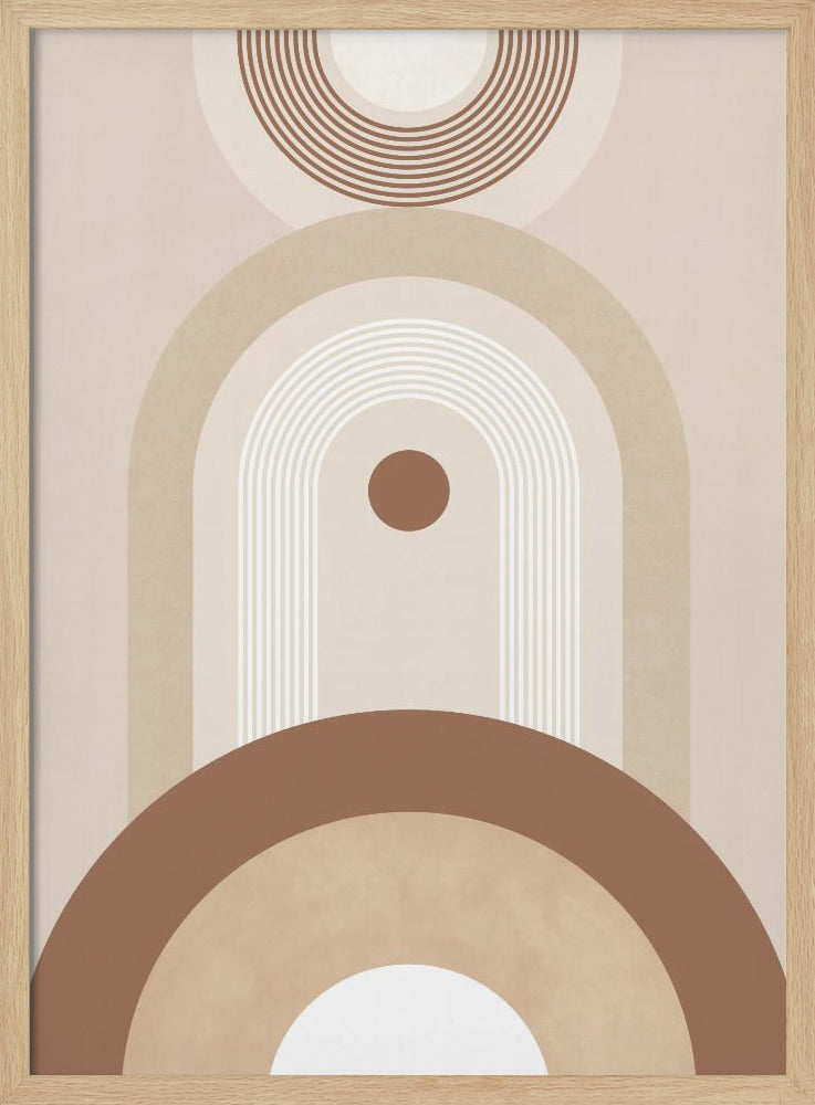 Beige Mid-Century Poster | Poster