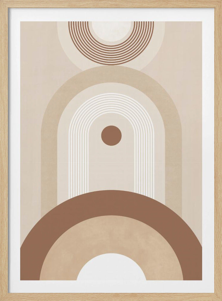 Beige Mid-Century Poster | Poster