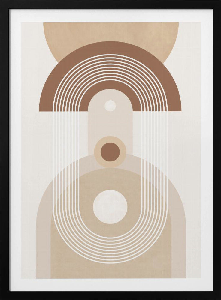 Beige Mid-Century Poster | Poster