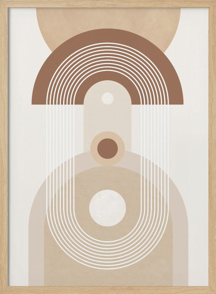 Beige Mid-Century Poster | Poster