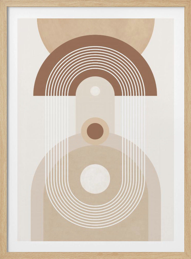 Beige Mid-Century Poster | Poster