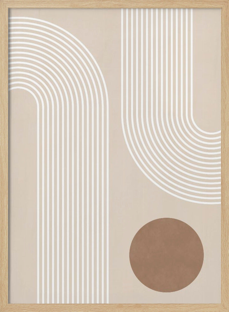 Beige Arc-poster | Poster