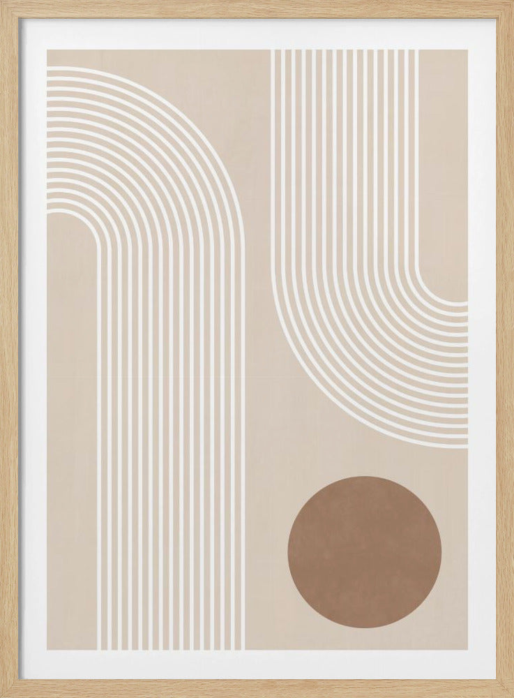 Beige Arc-poster | Poster