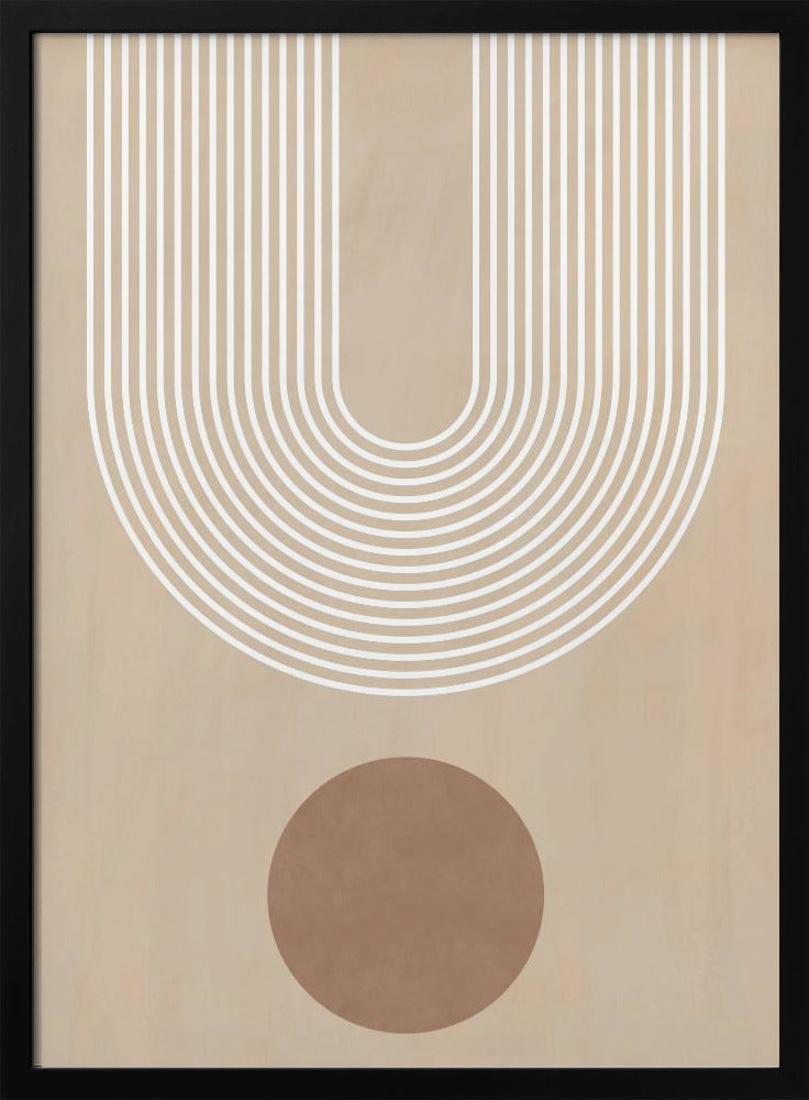 Beige Arc-poster | Poster