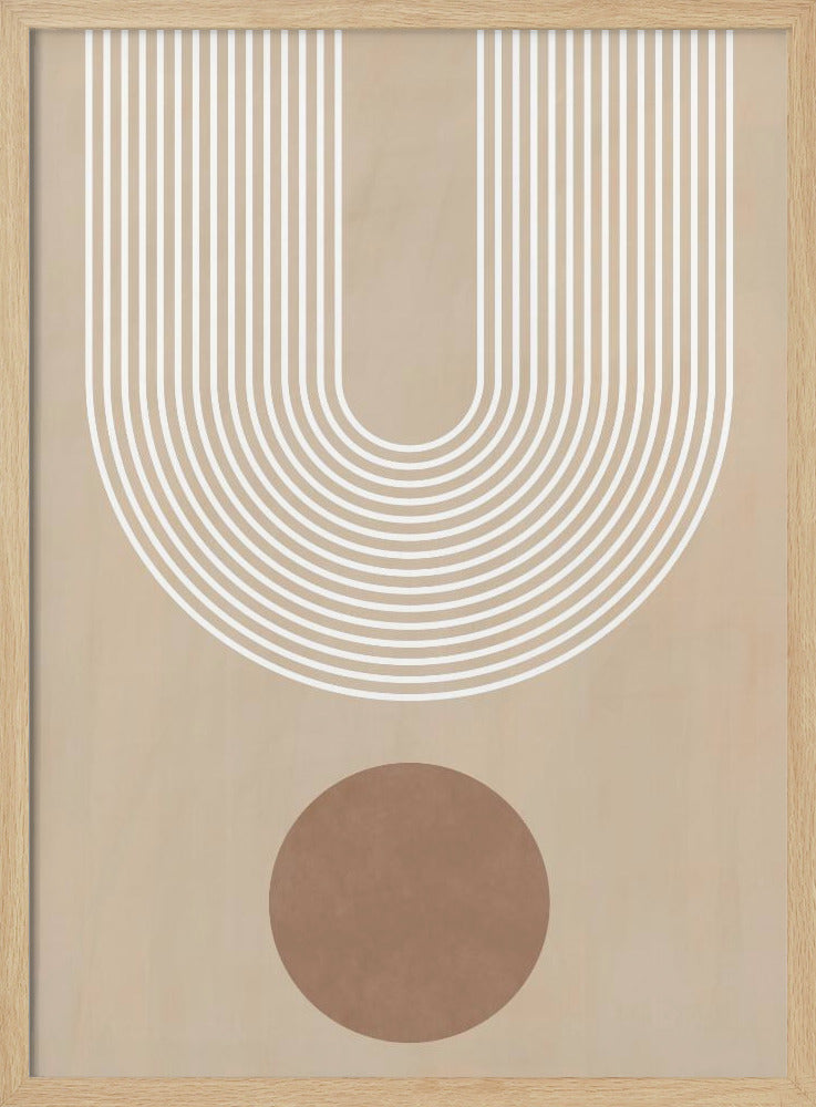 Beige Arc-poster | Poster
