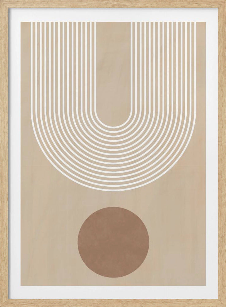 Beige Arc-poster | Poster