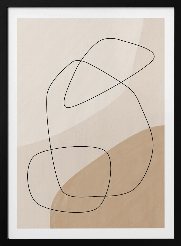 Grafische vormen en lijnen poster | Poster