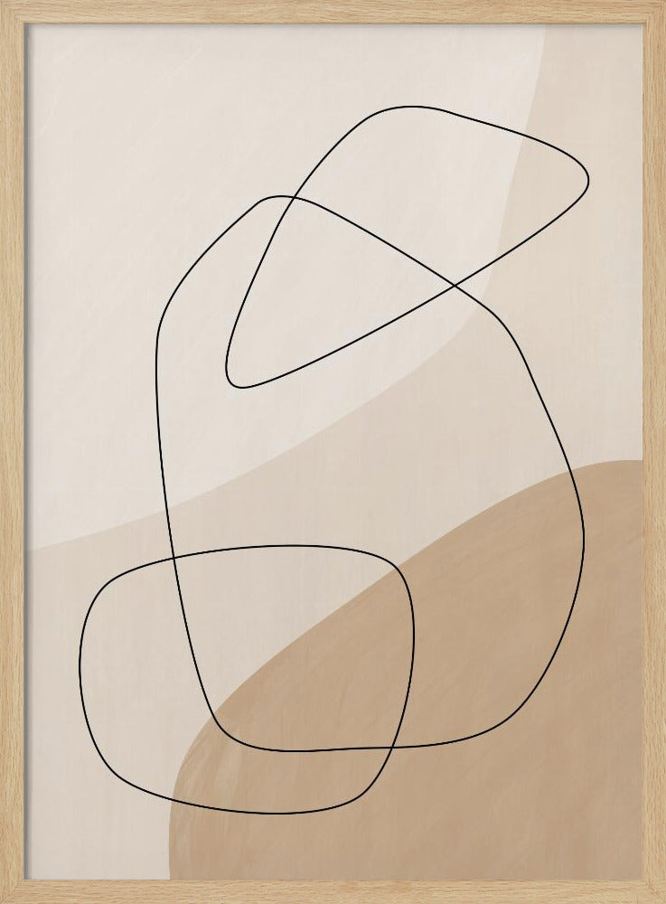 Grafische vormen en lijnen poster | Poster