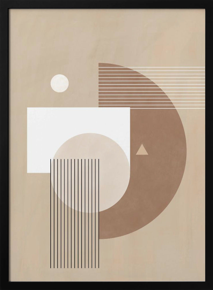 Neutrale halve cirkels poster | Poster