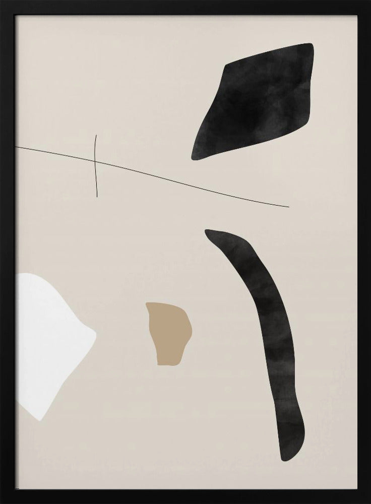 Grafische vormen en lijnen poster | Poster
