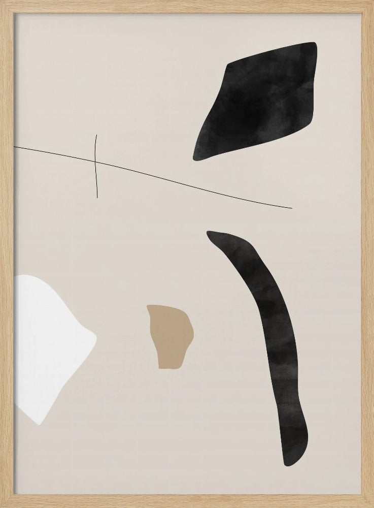 Grafische vormen en lijnen poster | Poster