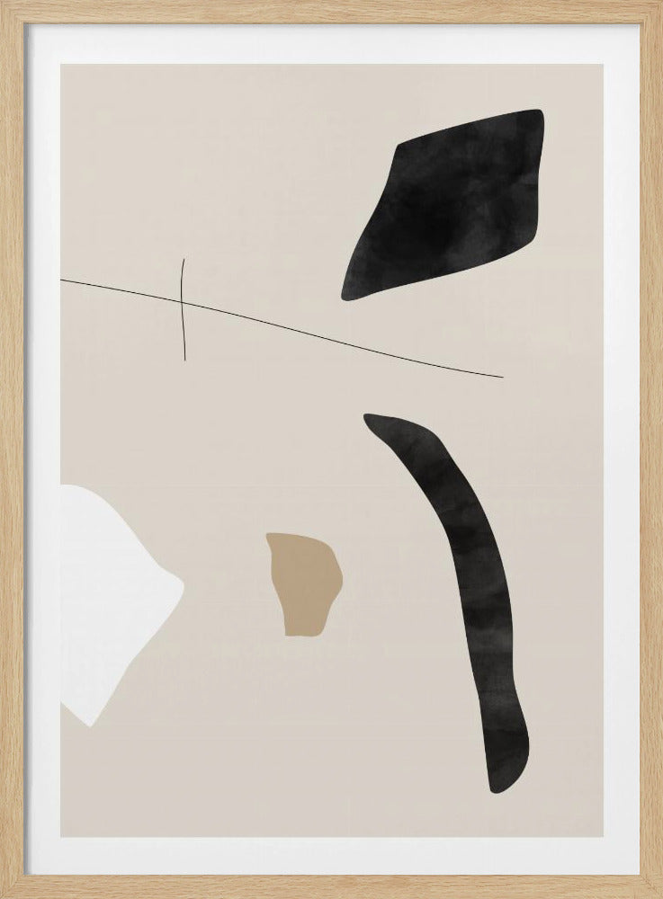 Grafische vormen en lijnen poster | Poster