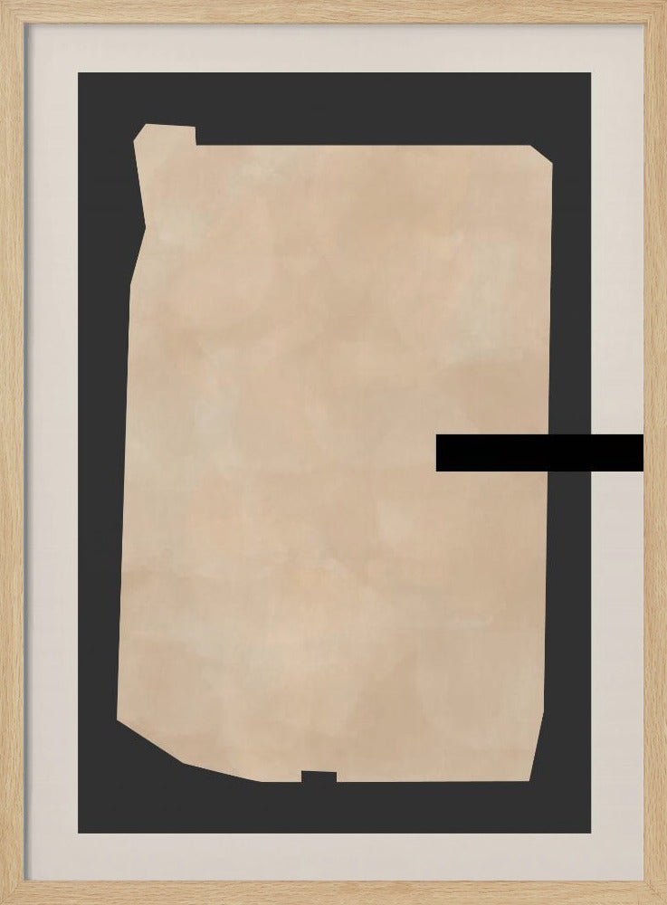 Abstract beige schilderij | Poster