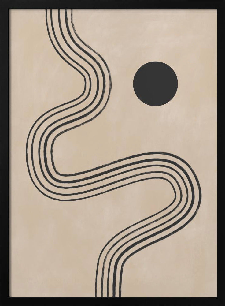 Krommen en bol | Poster
