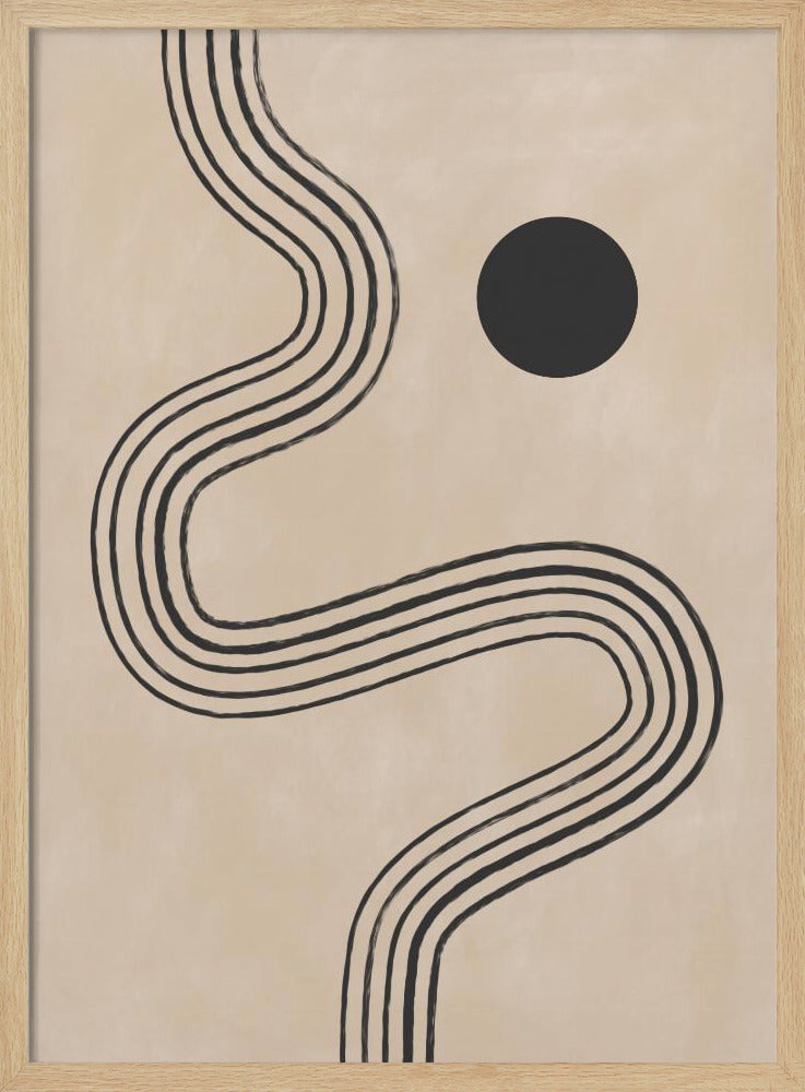 Krommen en bol | Poster