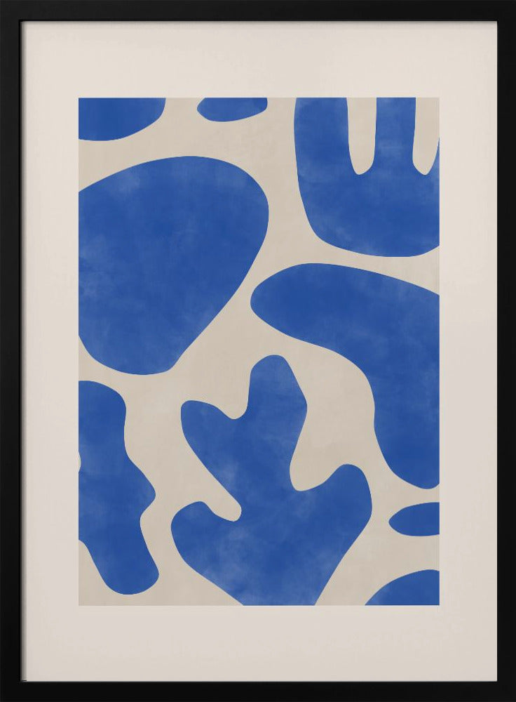 Blauwe Abstracties | Poster