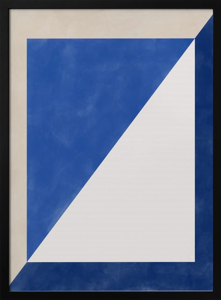 Blauw Geometrisch Spel | Poster