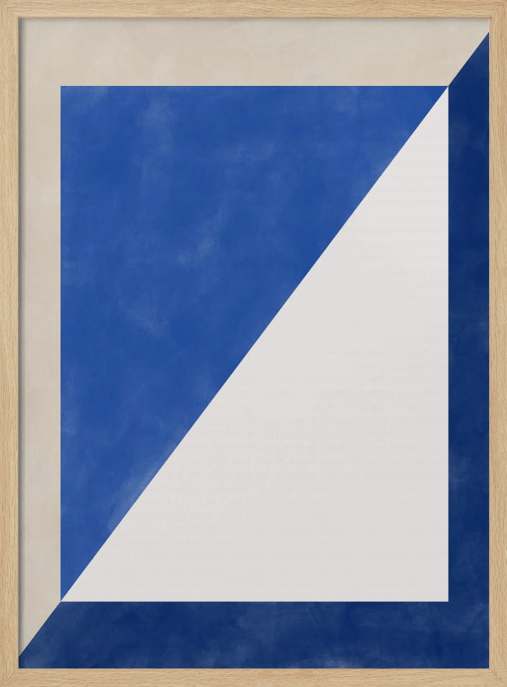Blauw Geometrisch Spel | Poster