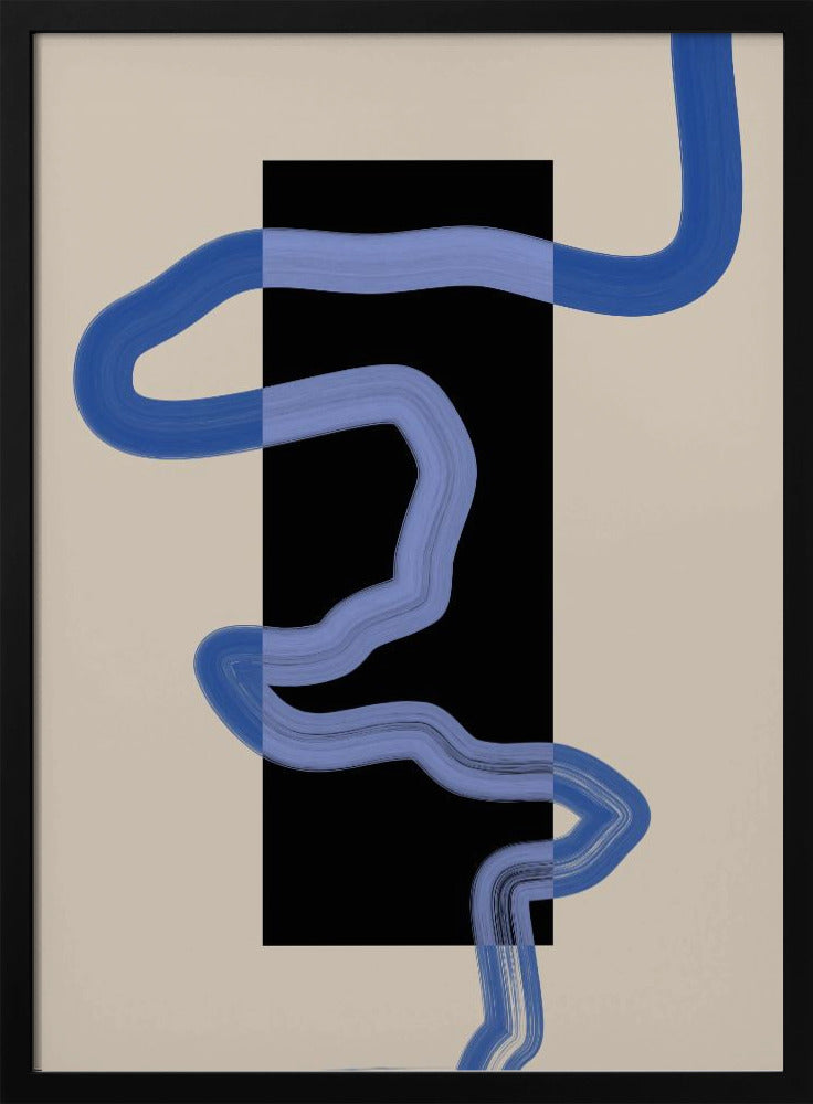 Blauwe padstroom | Poster